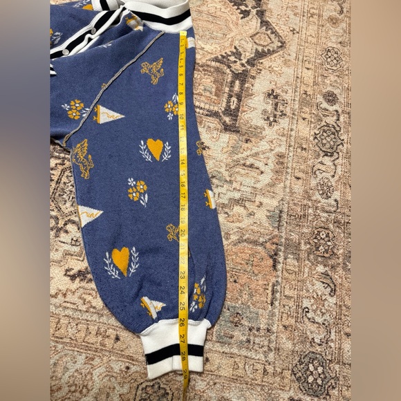 We The Free Blue and Gold Patterned Cardigan - Picture 11 of 15